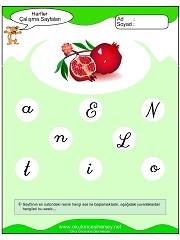 N Sesi Çalışma Sayfaları